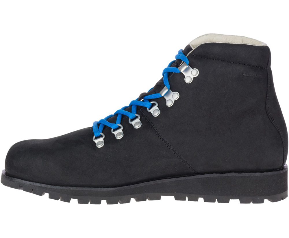 Botas Homem - Merrell Wilderness Lt Waterproof - Pretas - ERH812965